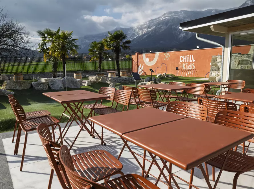 terrasse du mini golf